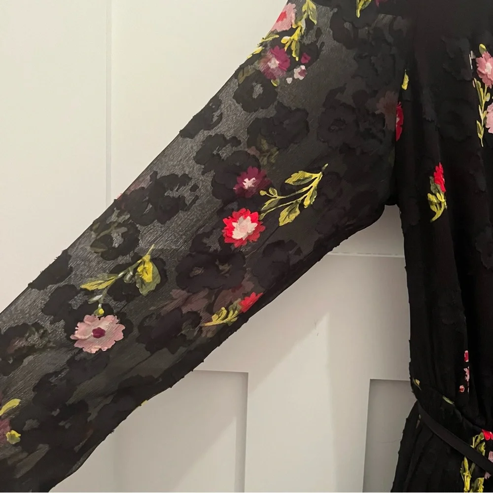 Kate Spade ♠️ Bloom Silk & Cotton Floral Dress